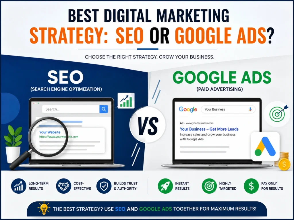 Best Digital Marketing Strategy SEO or Google Ads